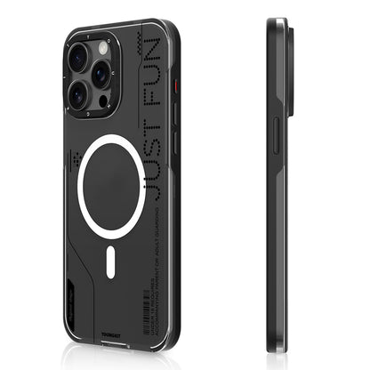 iPhone 16 Pro Max Kılıf M-safe Şarj Özellikli Çıkarılabilir Arka Yüzeyli Youngkit Mecha Kapak