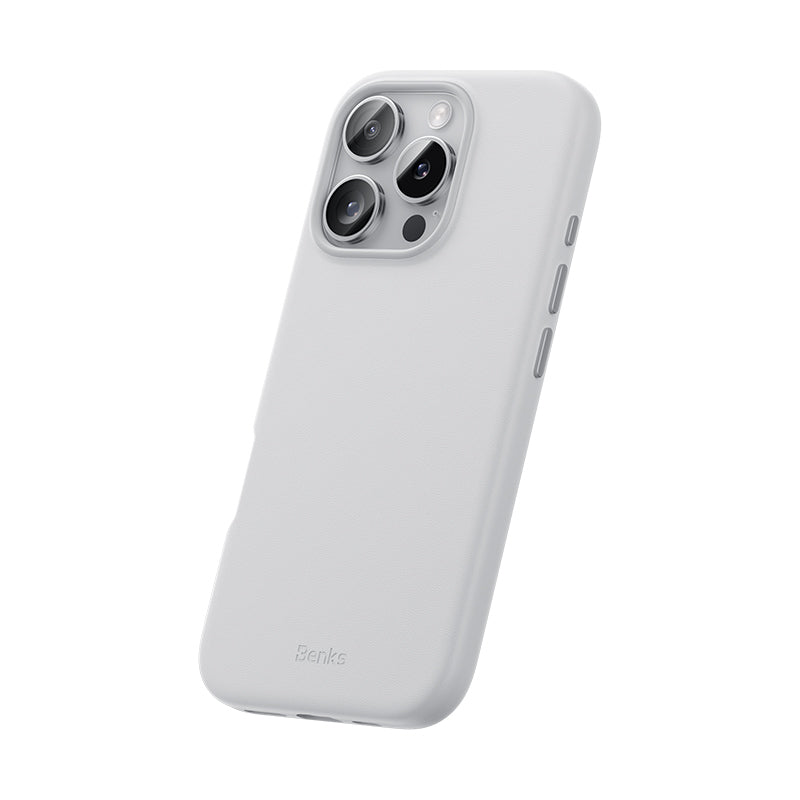 iPhone 16 Pro Max Kılıf M-safe Şarj Özellikli Çizilmeye Dayanıklı Benks VitaPro Serisi PU Deri Kapak