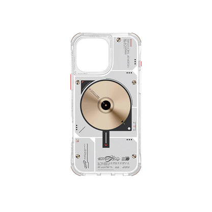 iPhone 16 Pro Max Kılıf M-safe Şarj Özellikli Disk Desenli Airbag Tasarımlı Skinarma Nova Kapak