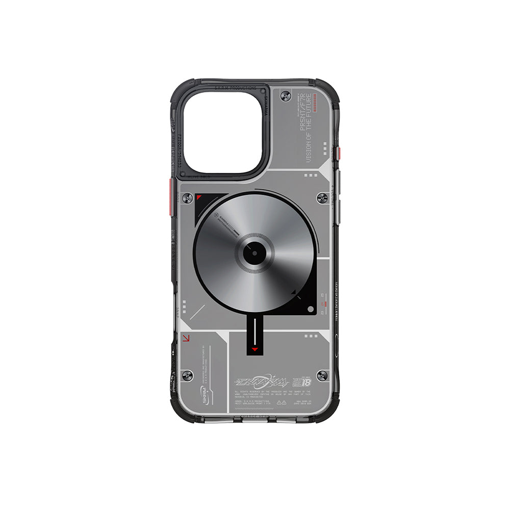 iPhone 16 Pro Max Kılıf M-safe Şarj Özellikli Disk Desenli Airbag Tasarımlı Skinarma Nova Kapak
