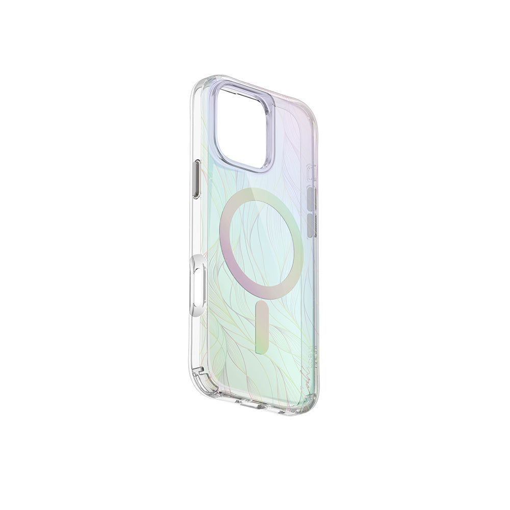 iPhone 16 Pro Max Kılıf M-safe Şarj Özellikli Holografik Şeffaf Arka Yüzey Coehl Willow Kapak