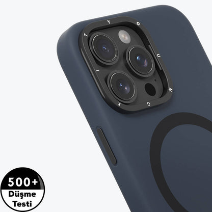 iPhone 16 Pro Max Kılıf M-safe Şarj Özellikli Kamera Standlı Youngkit Bitty Cream Kapak