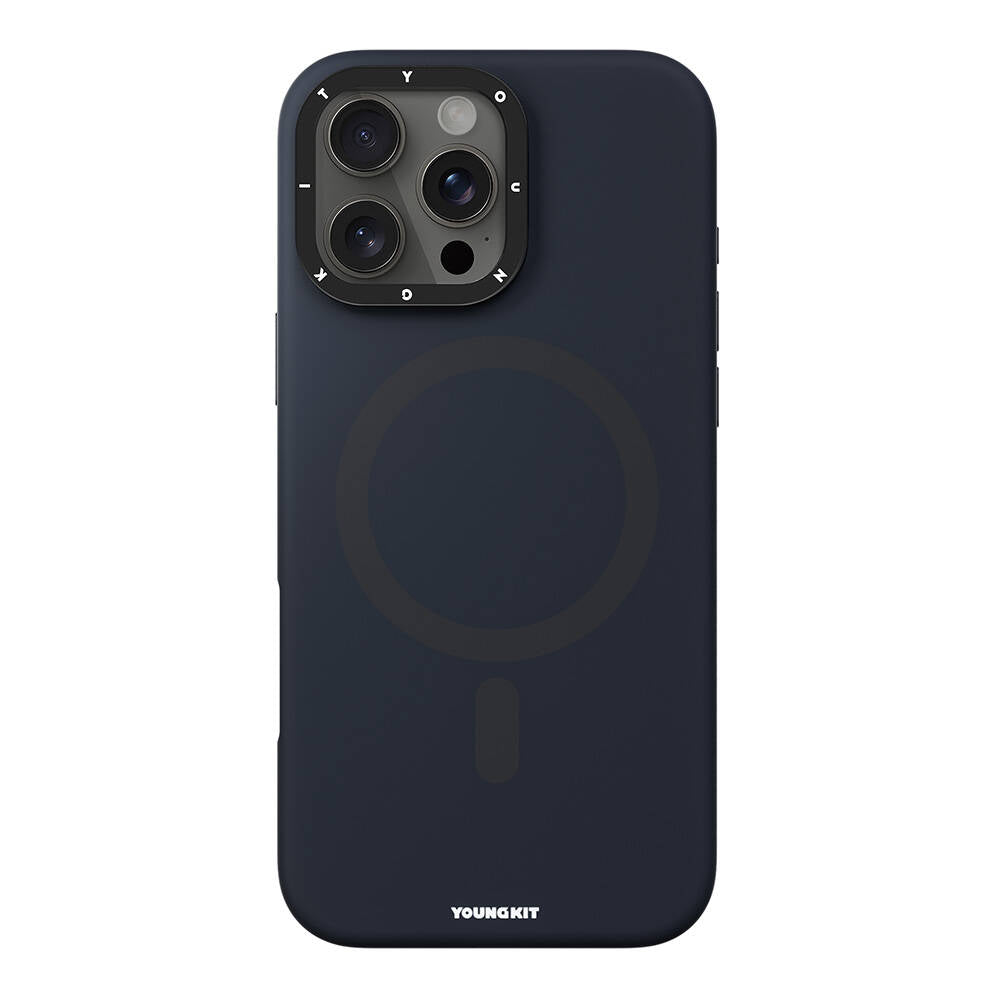 iPhone 16 Pro Max Kılıf M-safe Şarj Özellikli Kamera Standlı Youngkit Bitty Cream Kapak