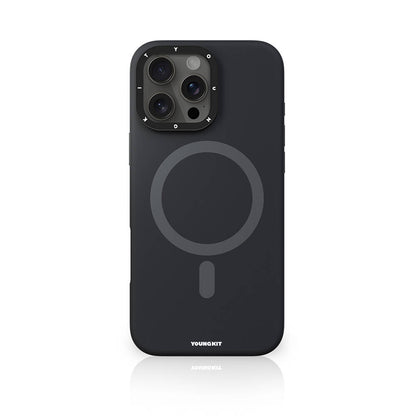 iPhone 16 Pro Max Kılıf M-safe Şarj Özellikli Kamera Standlı Youngkit Bitty Cream Kapak