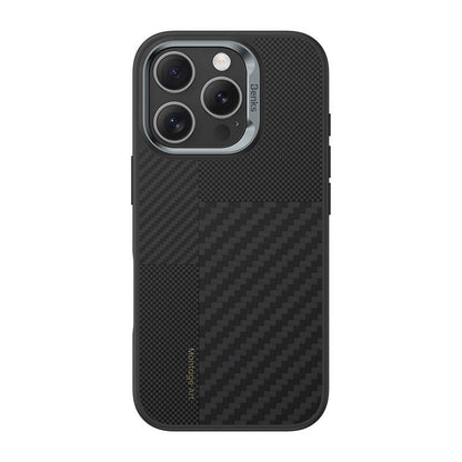 iPhone 16 Pro Max Kılıf M-safe Şarj Özellikli Karbon Fiber Benks Montage Hybrid ArmorPro Kevlar Kapak