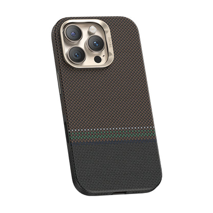 iPhone 16 Pro Max Kılıf M-safe Şarj Özellikli Karbon Fiber Tasarımlı Benks Prestige ArmorPro Kevlar Kapak