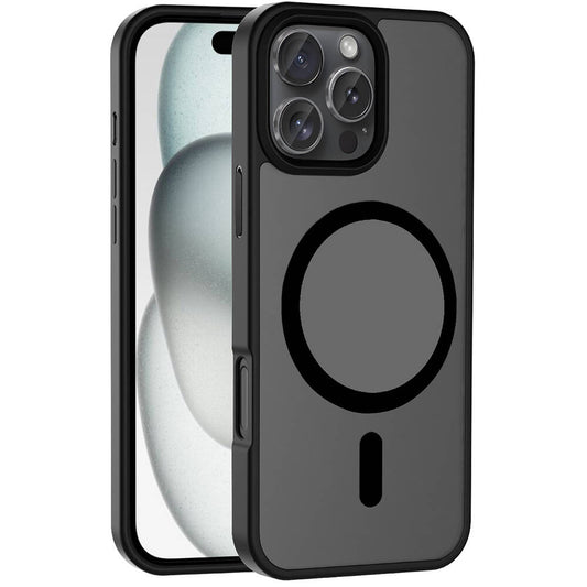 Apple iPhone 16 Pro Max Kılıf M-safe Şarj Özellikli Mat Arka Yüzey Zore Sio Kapak