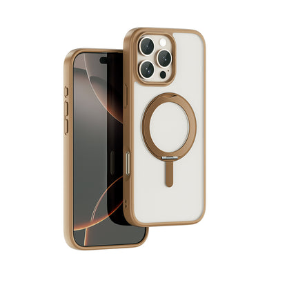 iPhone 16 Pro Max Kılıf M-safe Şarj Özellikli Parmak İzi Bırakmayan Wiwu FGG-202 Armor Ultra Serisi Kapak