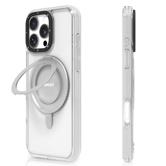 iPhone 16 Pro Max Kılıf M-safe Şarj Özellikli Parmak Ring Standlı Youngkit Pivot Serisi Kapak