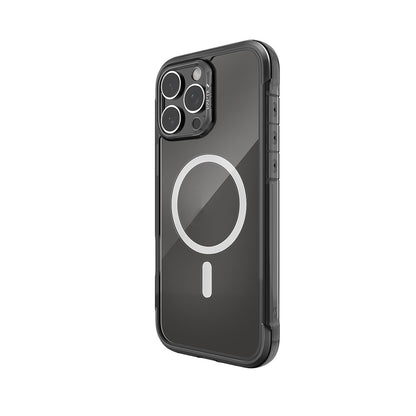 iPhone 16 Pro Max Kılıf M-safe Şarj Özellikli Raptic Air Serisi Airbag Tasarımlı Metal Köşelikli Şeffaf Kapak