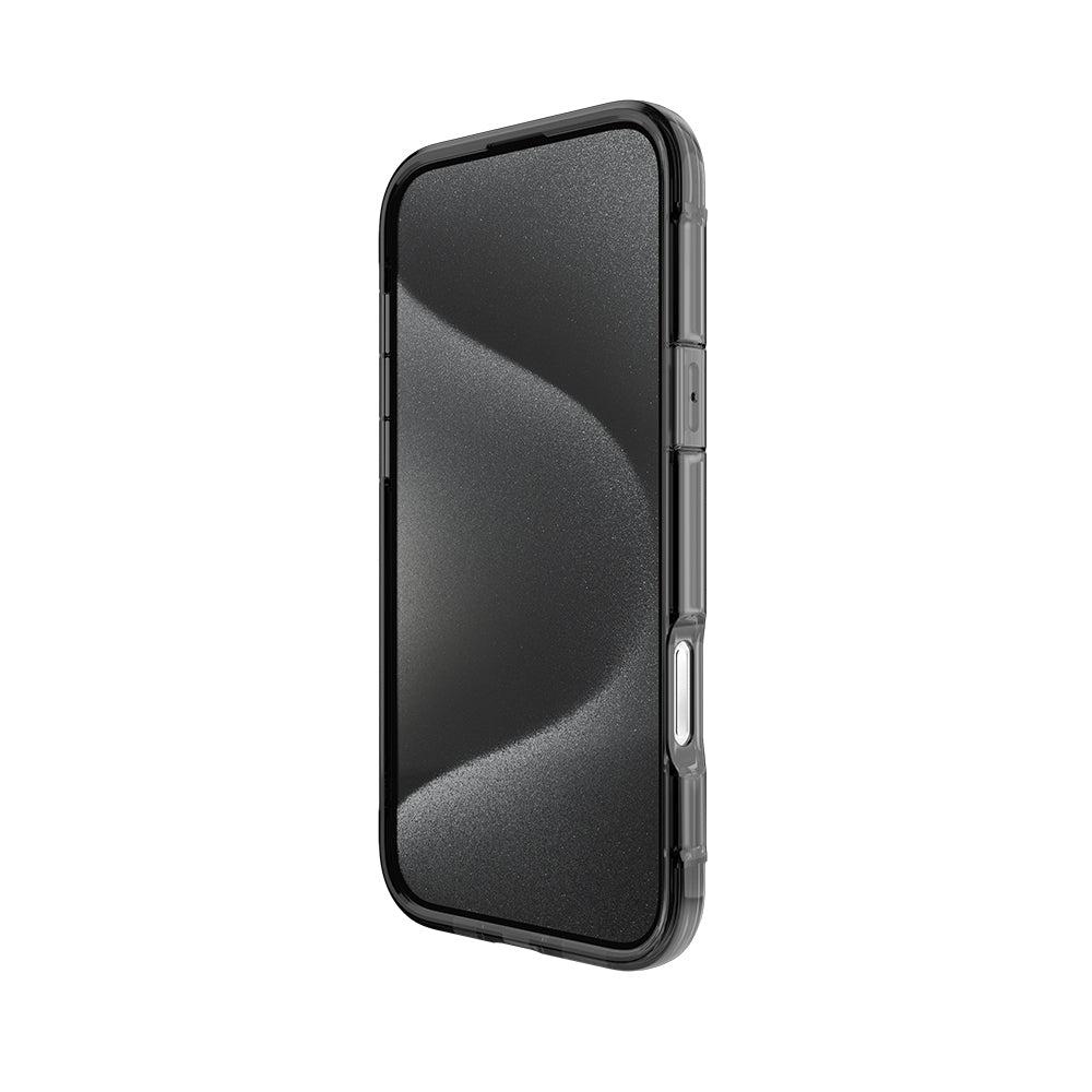 iPhone 16 Pro Max Kılıf M-safe Şarj Özellikli Raptic Air Serisi Airbag Tasarımlı Metal Köşelikli Şeffaf Kapak
