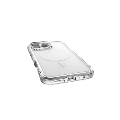 iPhone 16 Pro Max Kılıf M-safe Şarj Özellikli Raptic Air Serisi Airbag Tasarımlı Metal Köşelikli Şeffaf Kapak