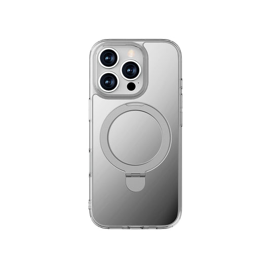 iPhone 16 Pro Max Kılıf M-safe Şarj Özellikli Raptic Air Stand Serisi Aynalı Arka Yüzey Standlı Kapak