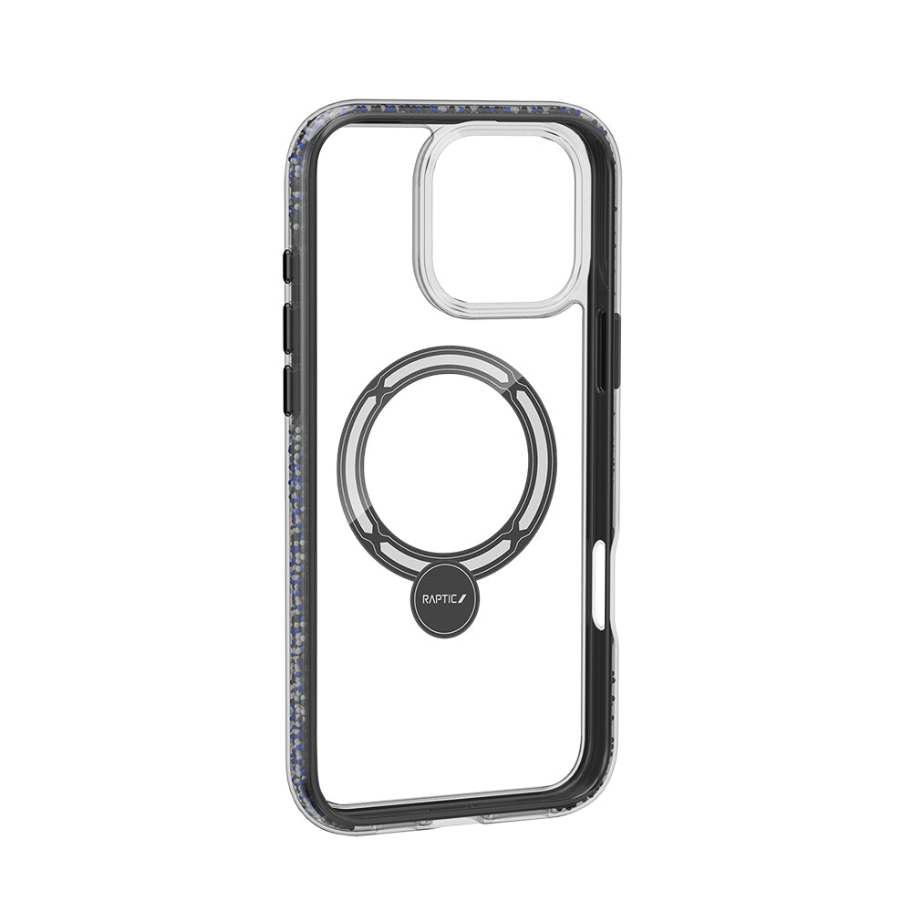 iPhone 16 Pro Max Kılıf M-safe Şarj Özellikli Raptic AirJoy Serisi Boncuk Tasarımlı 360 Derece Dönebilen Standlı Kapak