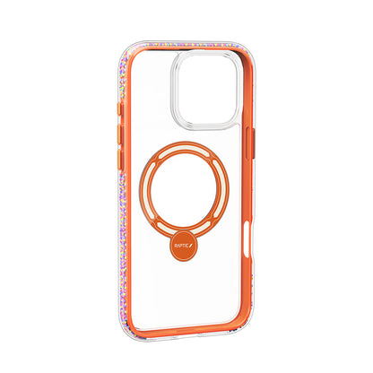 iPhone 16 Pro Max Kılıf M-safe Şarj Özellikli Raptic AirJoy Serisi Boncuk Tasarımlı 360 Derece Dönebilen Standlı Kapak