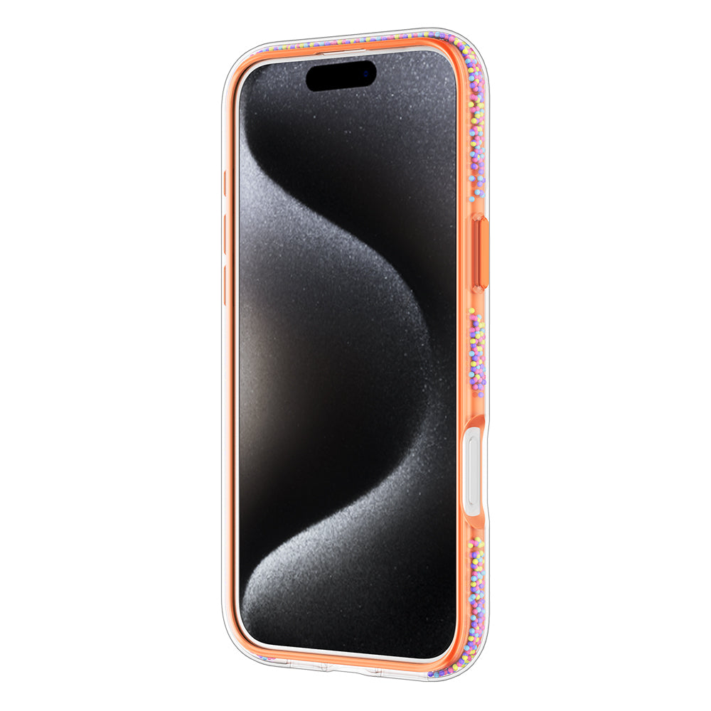 iPhone 16 Pro Max Kılıf M-safe Şarj Özellikli Raptic AirJoy Serisi Boncuk Tasarımlı 360 Derece Dönebilen Standlı Kapak