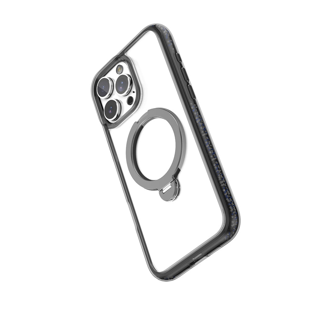 iPhone 16 Pro Max Kılıf M-safe Şarj Özellikli Raptic AirJoy Serisi Boncuk Tasarımlı 360 Derece Dönebilen Standlı Kapak