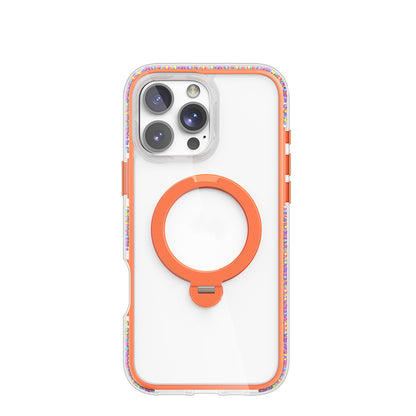 iPhone 16 Pro Max Kılıf M-safe Şarj Özellikli Raptic AirJoy Serisi Boncuk Tasarımlı 360 Derece Dönebilen Standlı Kapak