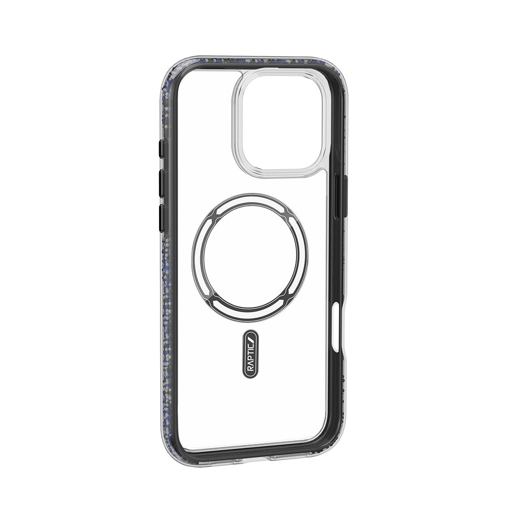 iPhone 16 Pro Max Kılıf M-safe Şarj Özellikli Raptic AirJoy Serisi Boncuk Tasarımlı Şeffaf Kapak