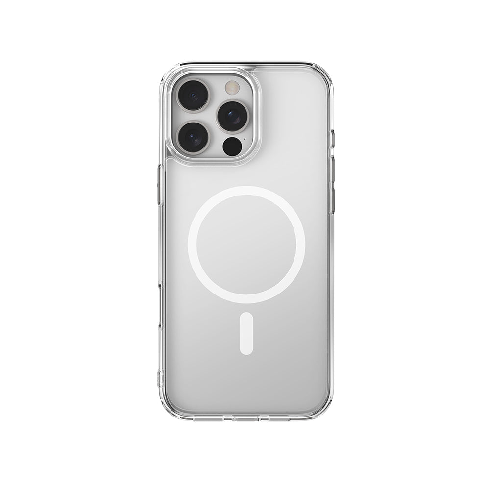 iPhone 16 Pro Max Kılıf M-safe Şarj Özellikli Raptic Crystal M-safe Serisi Şeffaf Kapak
