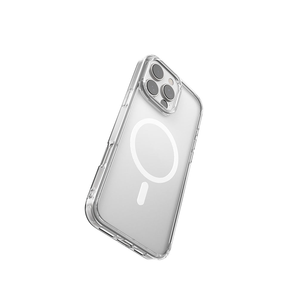 iPhone 16 Pro Max Kılıf M-safe Şarj Özellikli Raptic Crystal M-safe Serisi Şeffaf Kapak