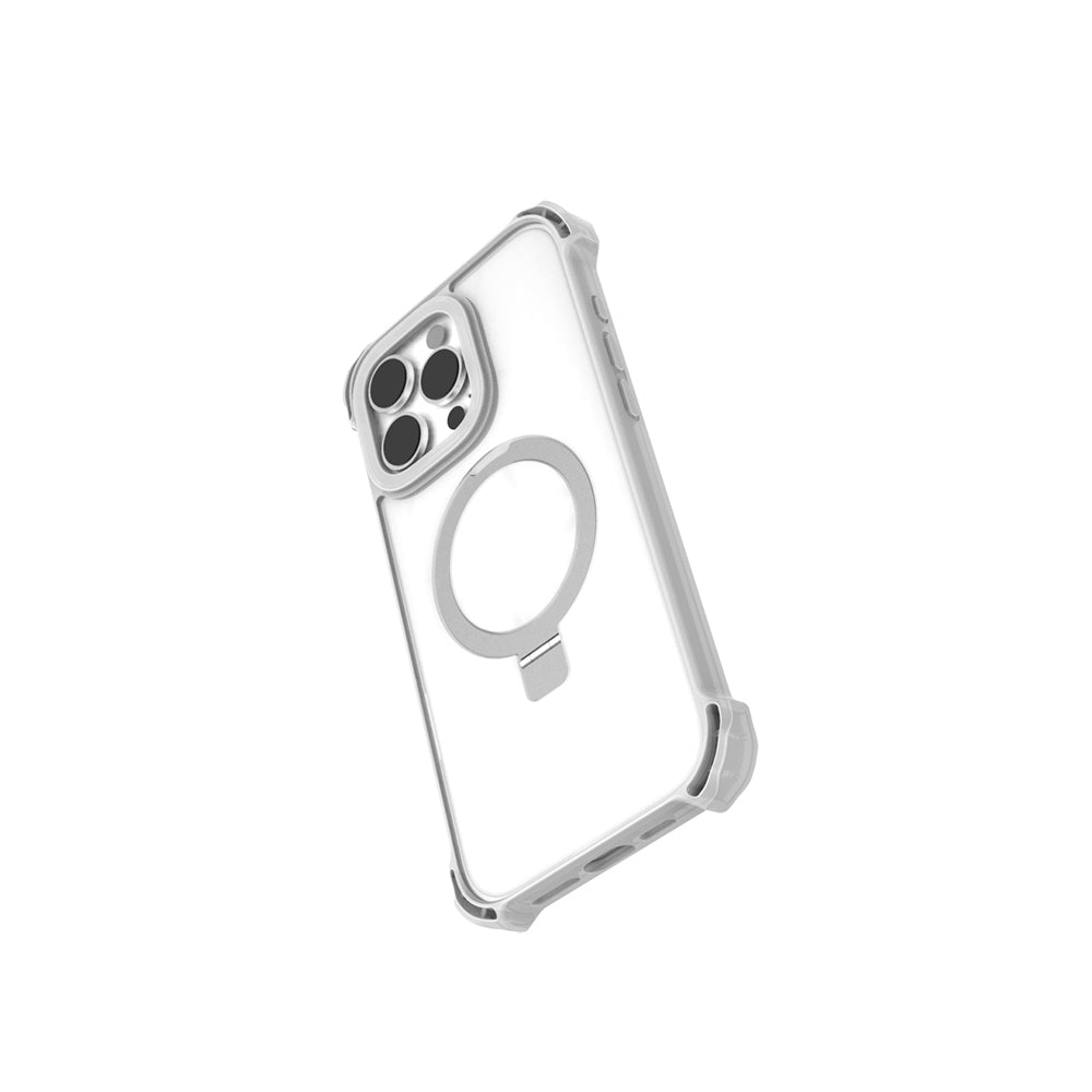 iPhone 16 Pro Max Kılıf M-safe Şarj Özellikli Raptic Dual Serisi Şeffaf Standlı Kapak