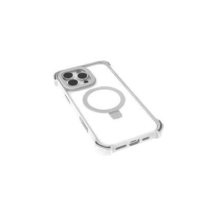 iPhone 16 Pro Max Kılıf M-safe Şarj Özellikli Raptic Dual Serisi Şeffaf Standlı Kapak