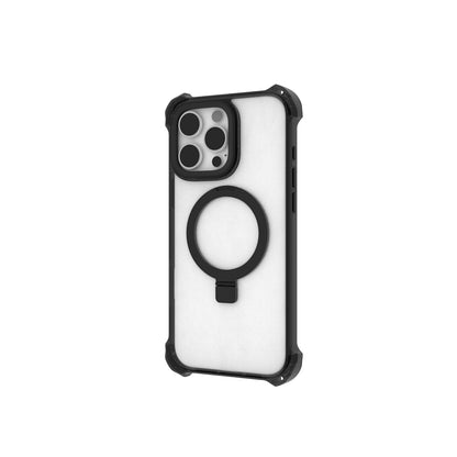 iPhone 16 Pro Max Kılıf M-safe Şarj Özellikli Raptic Dual Serisi Şeffaf Standlı Kapak