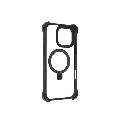 iPhone 16 Pro Max Kılıf M-safe Şarj Özellikli Raptic Dual Serisi Şeffaf Standlı Kapak