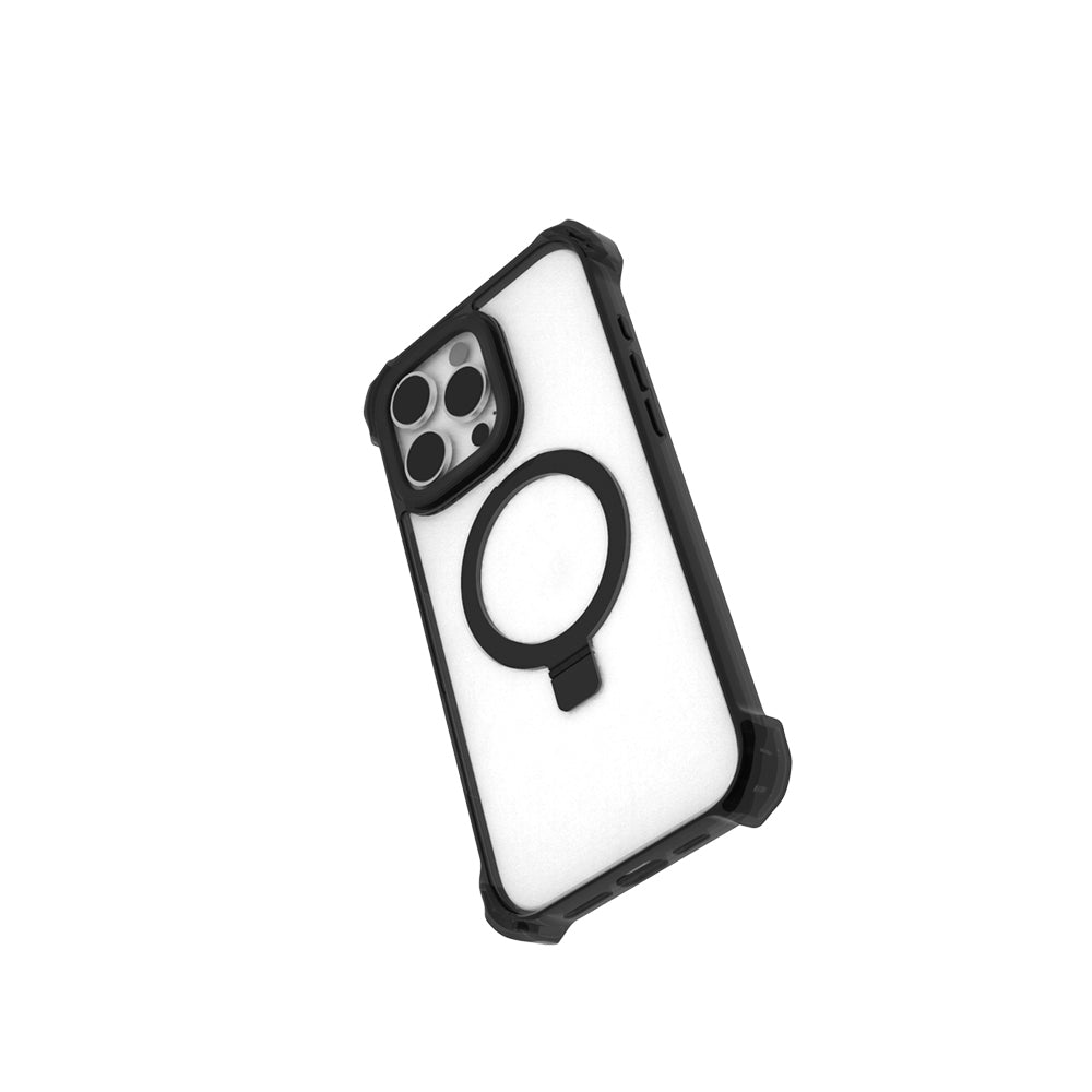 iPhone 16 Pro Max Kılıf M-safe Şarj Özellikli Raptic Dual Serisi Şeffaf Standlı Kapak