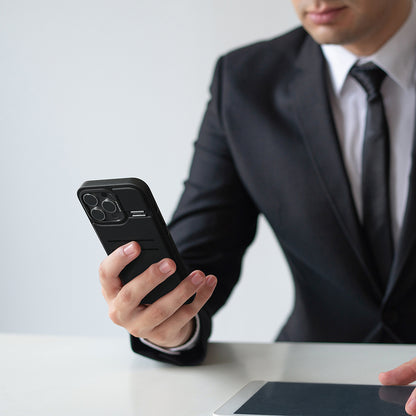 iPhone 16 Pro Max Kılıf M-safe Şarj Özellikli Raptic Slim Wallet Serisi Deri Görünümlü Kartlıklı Standlı Kapak
