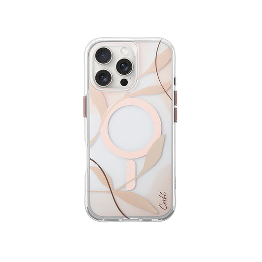 iPhone 16 Pro Max Kılıf M-safe Şarj Özellikli Şeffaf Arka Yüzey Coehl Verdure Kapak