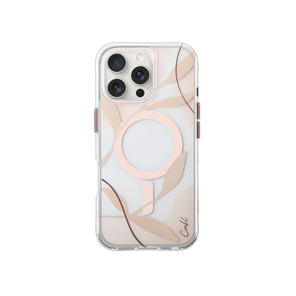 iPhone 16 Pro Max Kılıf M-safe Şarj Özellikli Şeffaf Arka Yüzey Coehl Verdure Kapak