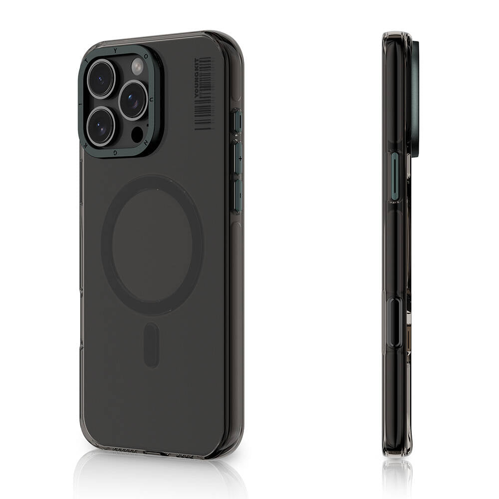 iPhone 16 Pro Max Kılıf M-safe Şarj Özellikli Şeffaf Youngkit Crystal Shield Serisi Kapak