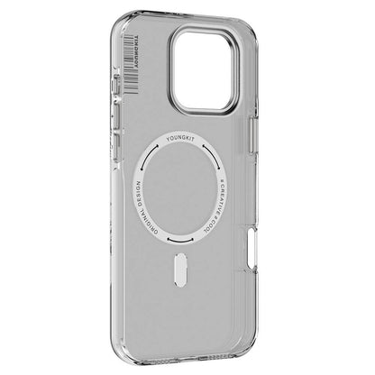 iPhone 16 Pro Max Kılıf M-safe Şarj Özellikli Şeffaf Youngkit Crystal Shield Serisi Kapak