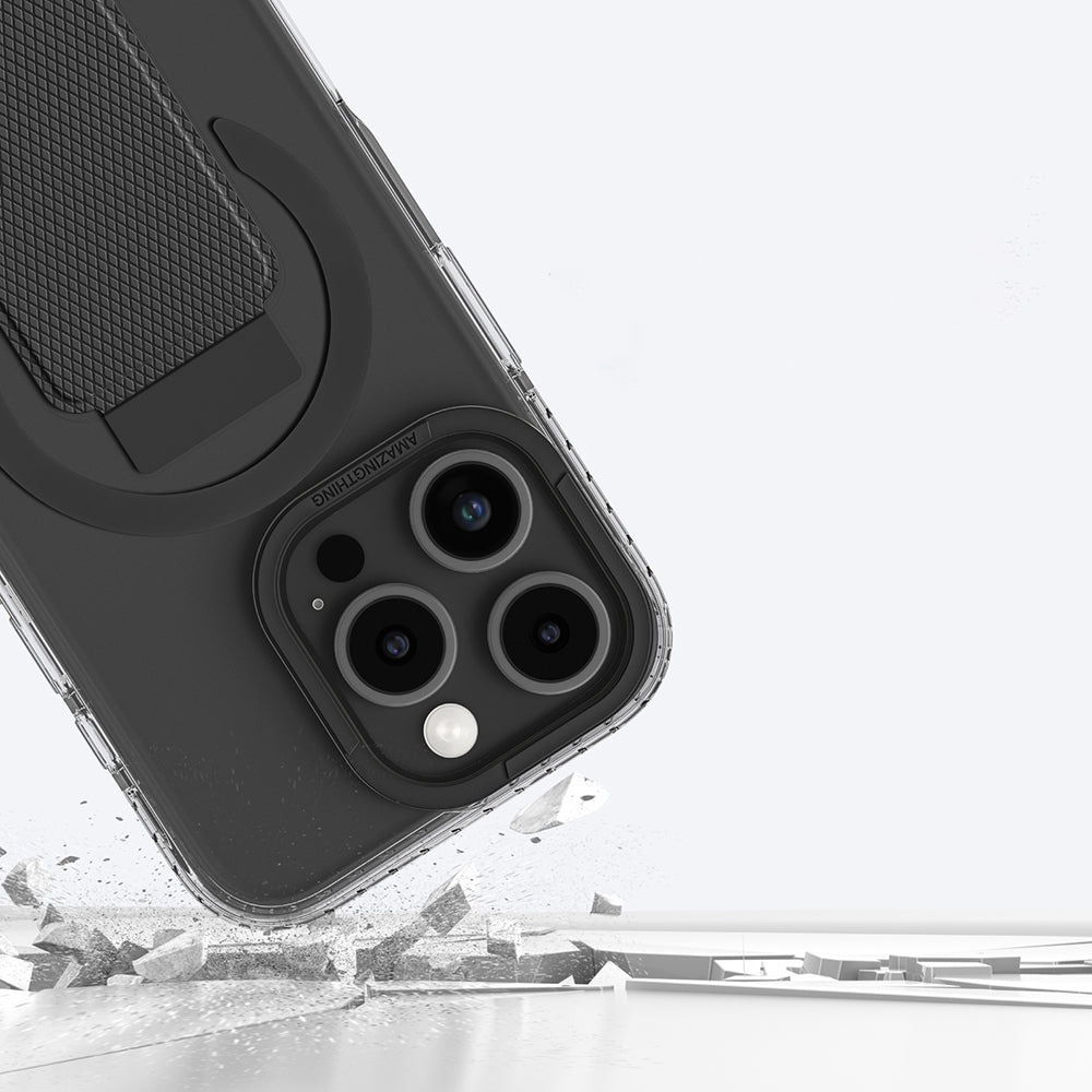 iPhone 16 Pro Max Kılıf M-safe Şarj Özellikli Standlı Amazingthing Titan Pro Plus Kapak