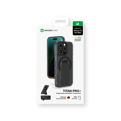iPhone 16 Pro Max Kılıf M-safe Şarj Özellikli Standlı Amazingthing Titan Pro Plus Kapak