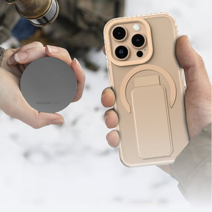 iPhone 16 Pro Max Kılıf M-safe Şarj Özellikli Standlı Amazingthing Titan Pro Plus Kapak