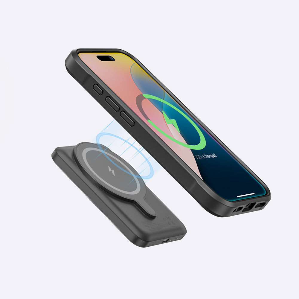 iPhone 16 Pro Max Kılıf M-safe Şarj Özellikli Standlı Kartlıklı Set Amazingthing Glamour Luxe Serisi Kapak