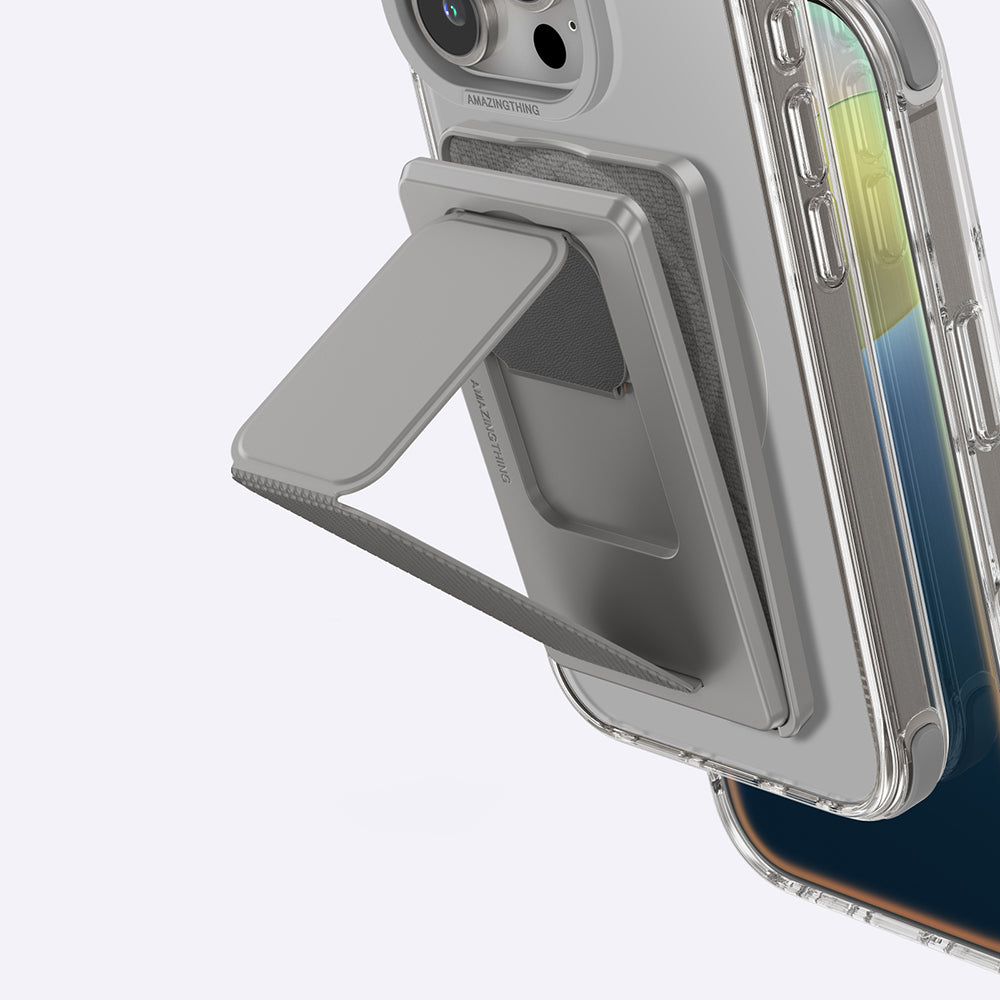 iPhone 16 Pro Max Kılıf M-safe Şarj Özellikli Standlı Set Amazingthing Omni Adventure Serisi Kapak