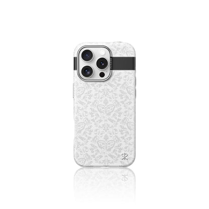 iPhone 16 Pro Max Kılıf M-safe Şarj Özellikli Suni Deri Tasarımlı Desenli Pynana Print Serisi Kapak