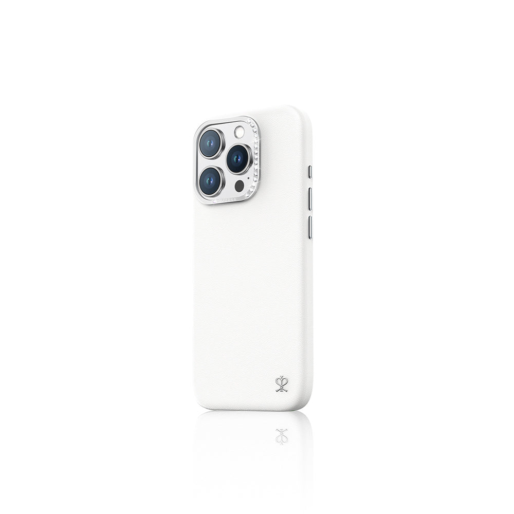 iPhone 16 Pro Max Kılıf M-safe Şarj Özellikli Suni Deri Tasarımlı Pynana Starry Serisi Kapak