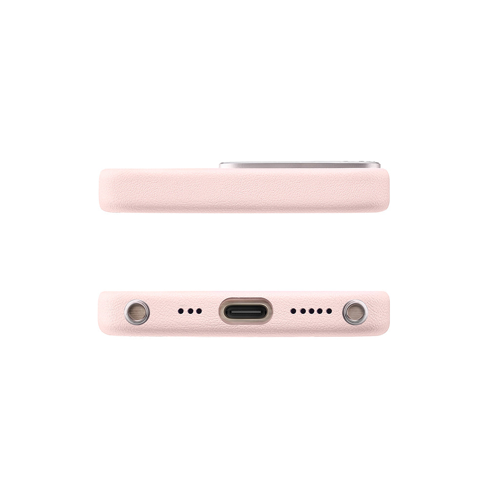 iPhone 16 Pro Max Kılıf M-safe Şarj Özellikli Suni Deri Tasarımlı Pynana Starry Serisi Kapak