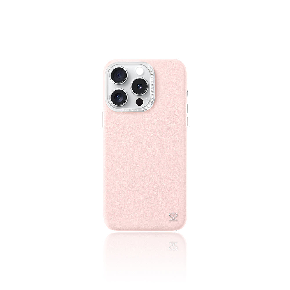 iPhone 16 Pro Max Kılıf M-safe Şarj Özellikli Suni Deri Tasarımlı Pynana Starry Serisi Kapak