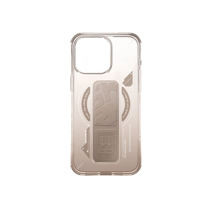 iPhone 16 Pro Max Kılıf M-safe Şarj Özellikli Teknoloji Desenli Standlı Skinarma Helio Kapak