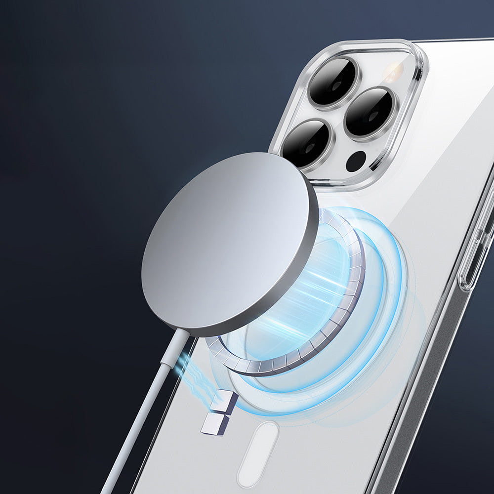 iPhone 16 Pro Max Kılıf M-safe Şarj Özellikli Wiwu YXK-207 Invisible Pro Sert PC Kapak