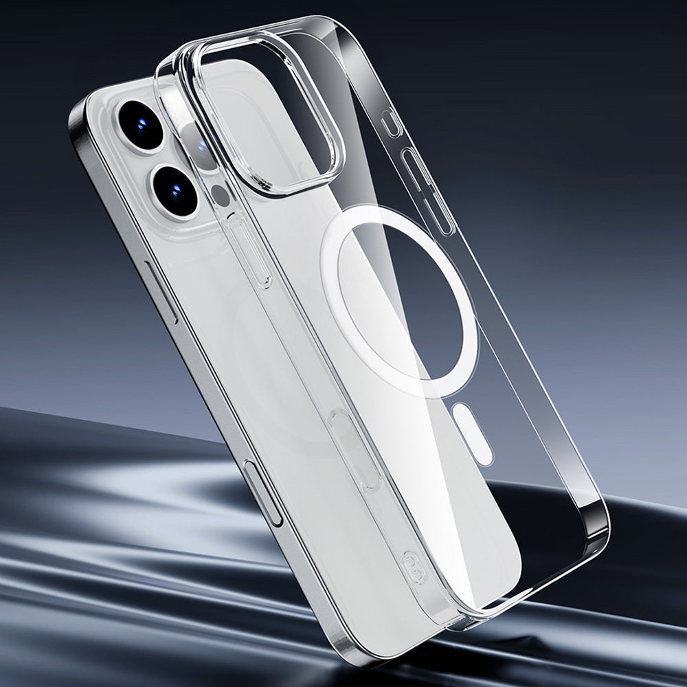 iPhone 16 Pro Max Kılıf M-safe Şarj Özellikli Wiwu YXK-207 Invisible Pro Sert PC Kapak