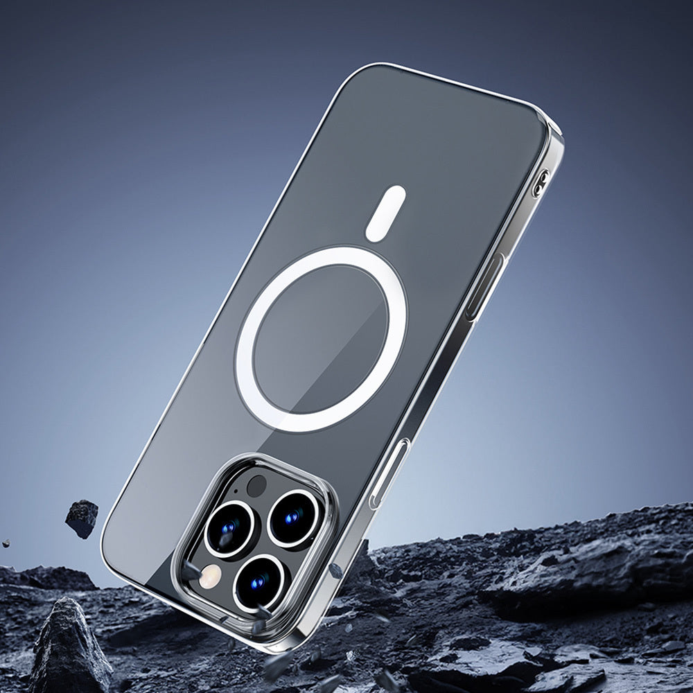 iPhone 16 Pro Max Kılıf M-safe Şarj Özellikli Wiwu YXK-207 Invisible Pro Sert PC Kapak