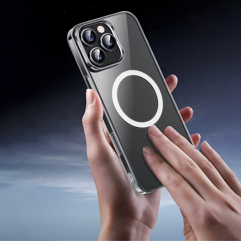 iPhone 16 Pro Max Kılıf M-safe Şarj Özellikli Wiwu YXK-207 Invisible Pro Sert PC Kapak