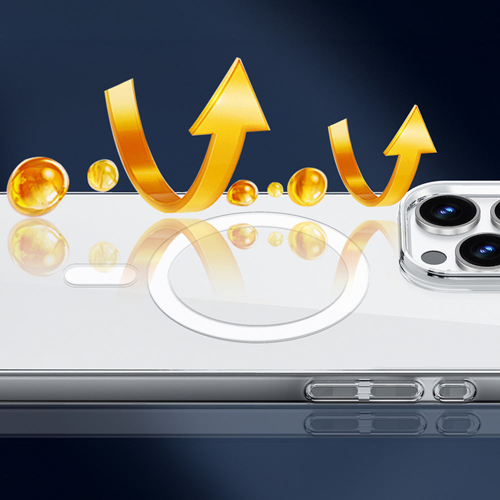 iPhone 16 Pro Max Kılıf M-safe Şarj Özellikli Wiwu YXK-207 Invisible Pro Sert PC Kapak
